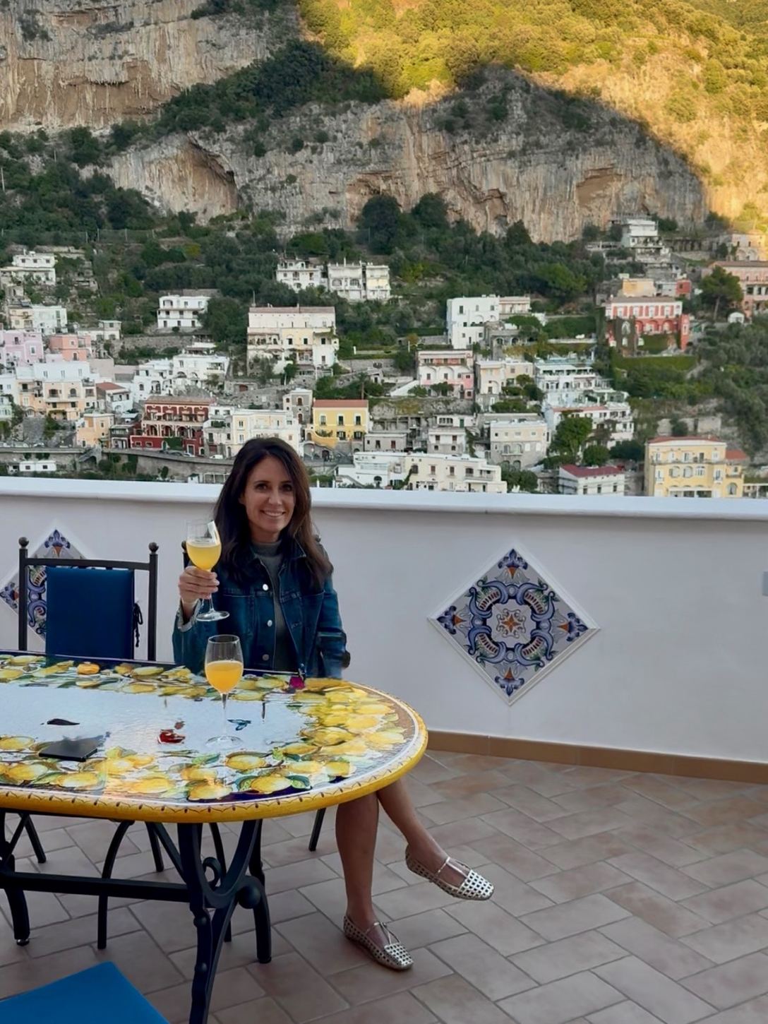 A toast overlooking Positano